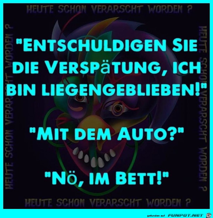 Verspätet Verspätet