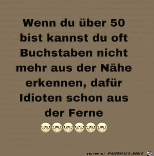 Wenn Du über 50 bist Wenn Du über 50 bist