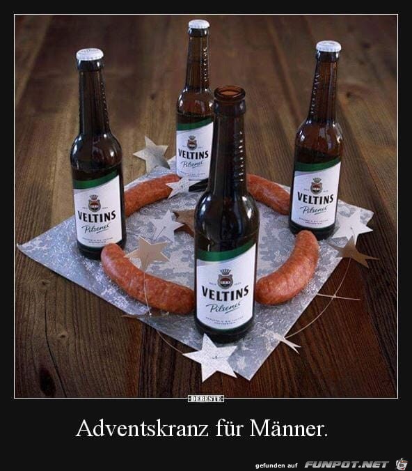 Adventkranz fuer Maenner Adventkranz fuer Maenner