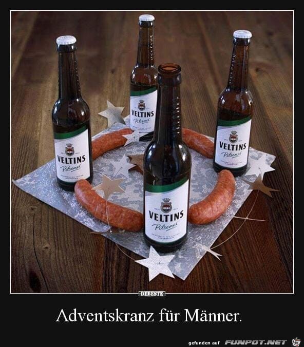 Adventkranz fuer Maenner