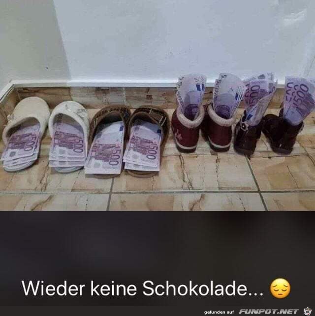 wieder keine Schokolade