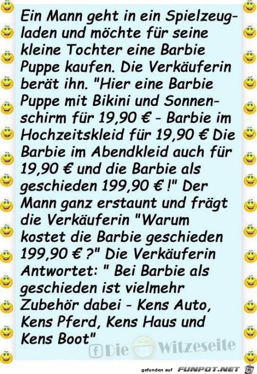 ein mann geht in einen Spielzeugladen ein mann geht in einen Spielzeugladen