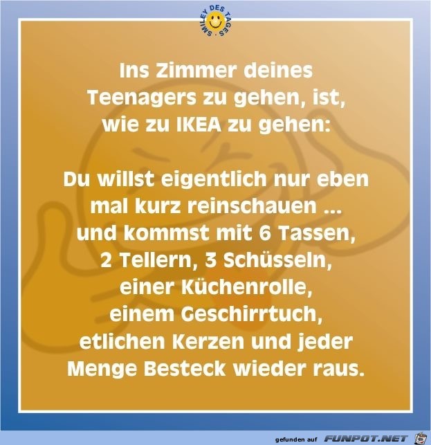 ins zimmer deines teenagers zu gehen