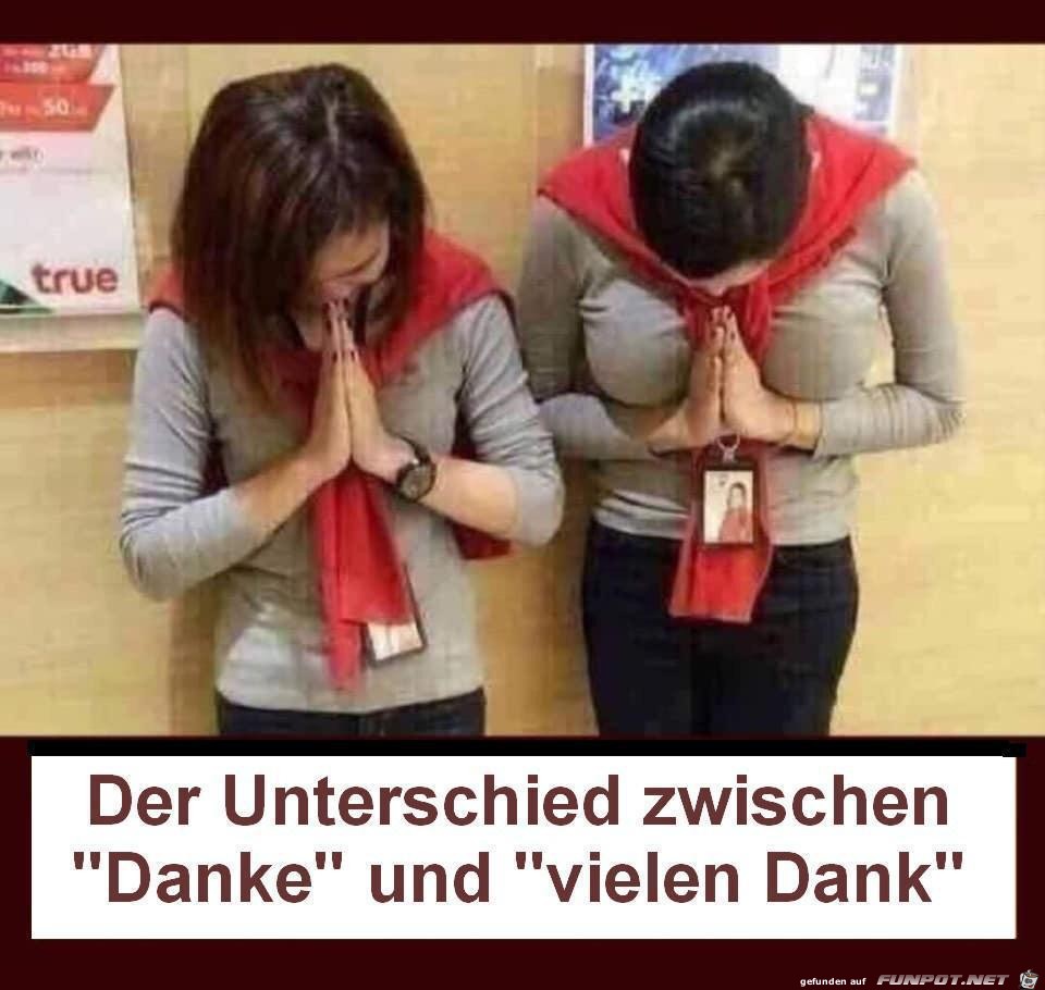 Danke und Vielen Dank