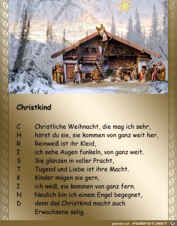 Christkind - Gedicht Christkind - Gedicht