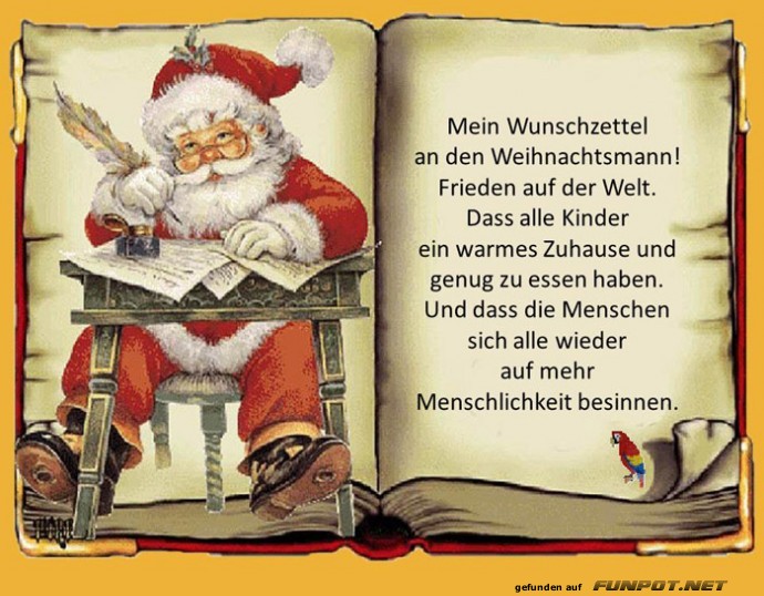 Mein Wunschzettel Mein Wunschzettel