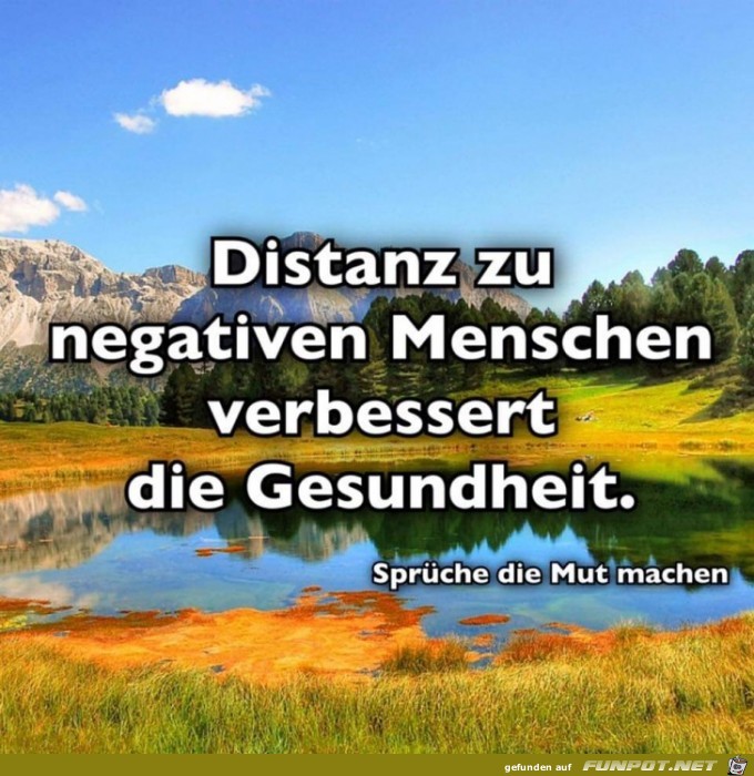 Spruch distanz