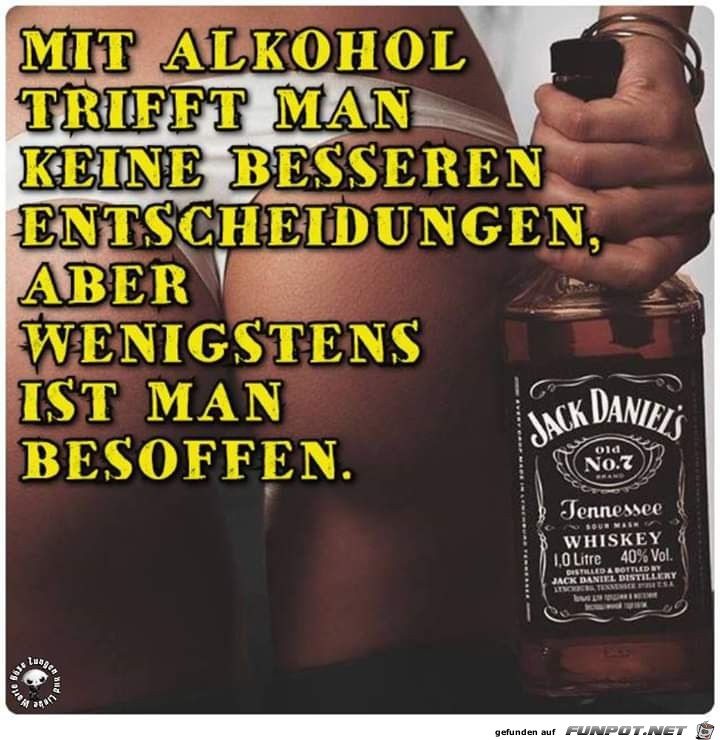 Mit Alkohol