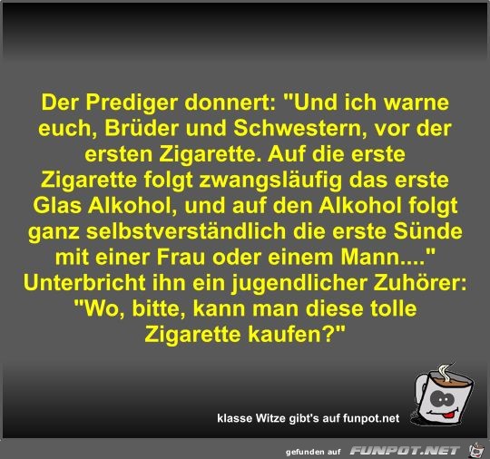 Der Prediger donnert