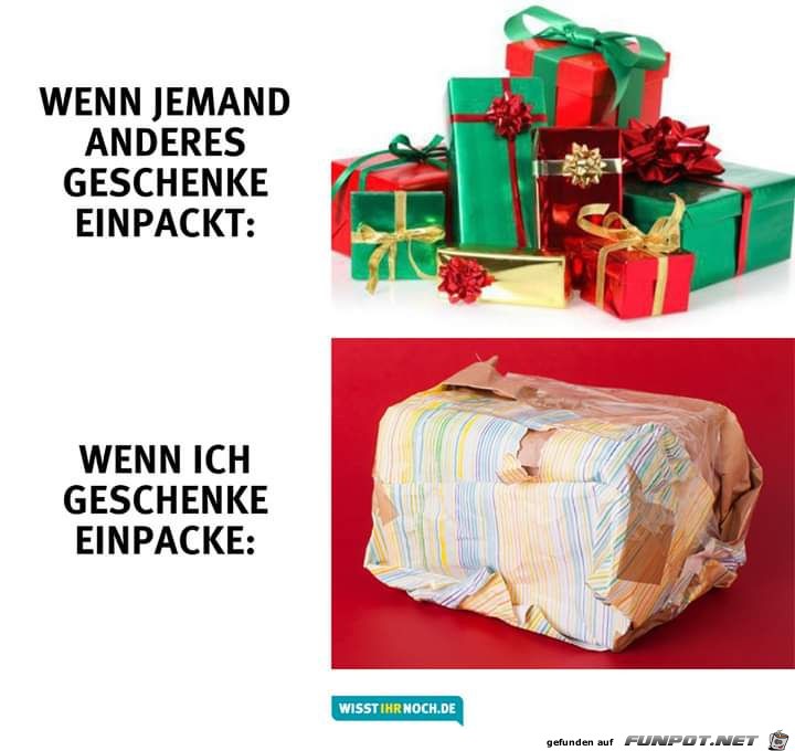 Geschenke verpacken