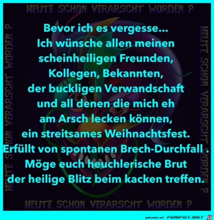 Bevor ich es vergesse