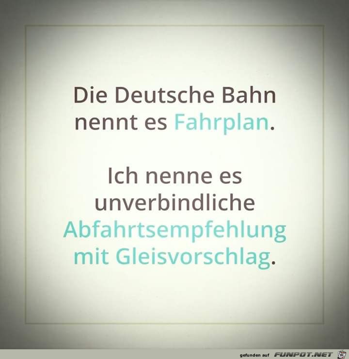 Der Fahrplan der DB Der Fahrplan der DB