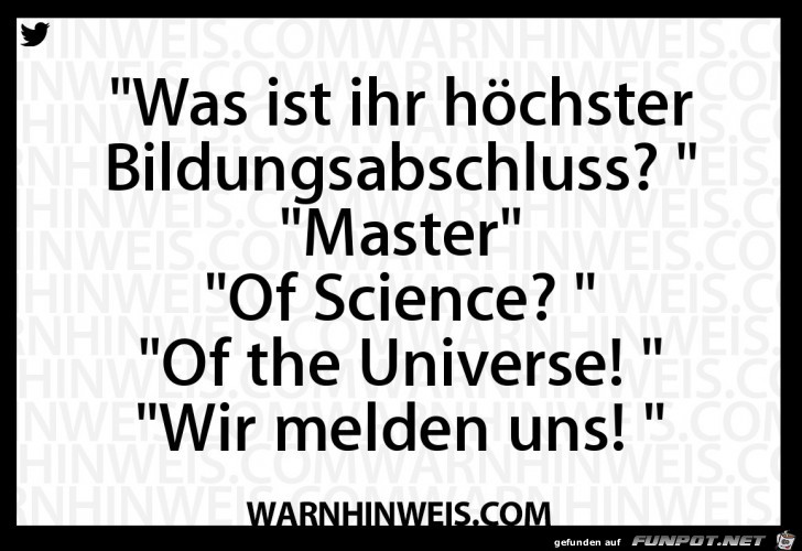 Höchster Bildungsabschluß Höchster Bildungsabschluß