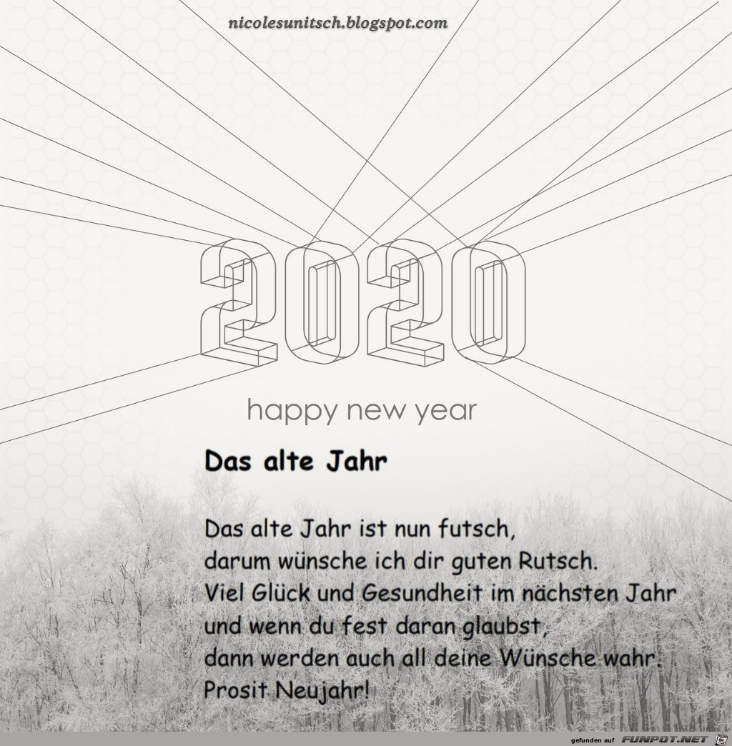 Das alte Jahr - Gedicht von Nicole Sunitsch Das alte Jahr - Gedicht von Nicole Sunitsch