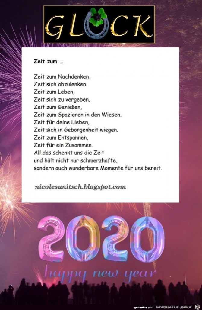 Zeit Zum Gedicht Von Nicole Sunitsch