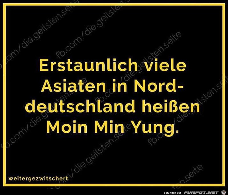 Asiaten in Norddeutschland