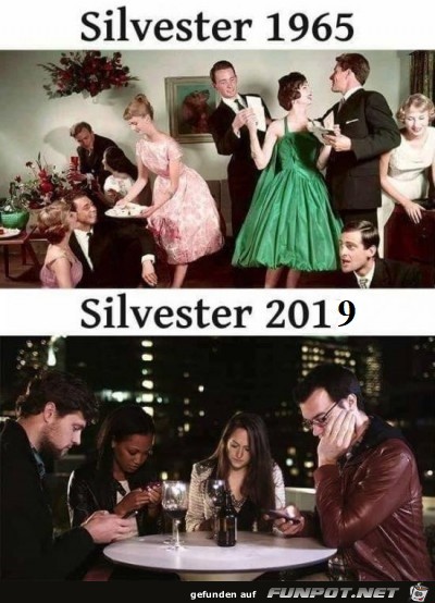 Silvester 1965 vs. 2019