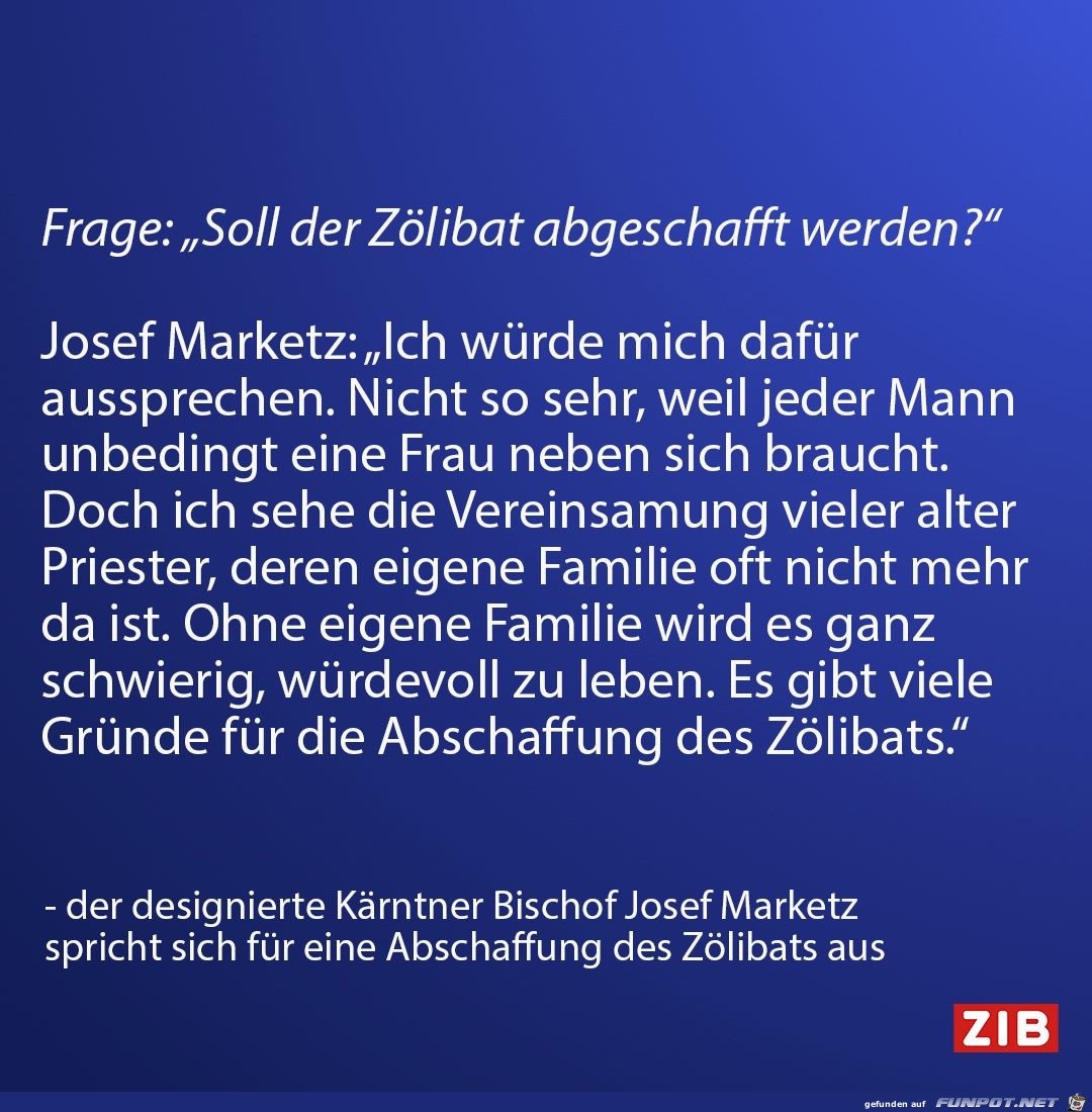 soll der Zoelibat abgeschafft werden soll der Zoelibat abgeschafft werden