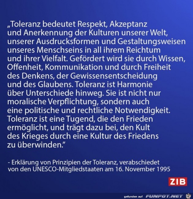 toleranz bedeutet