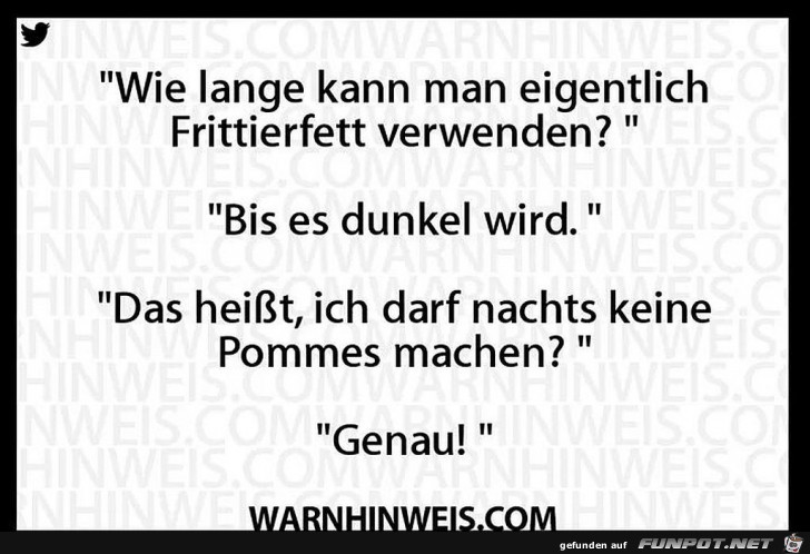 MHD von Frittierfett MHD von Frittierfett