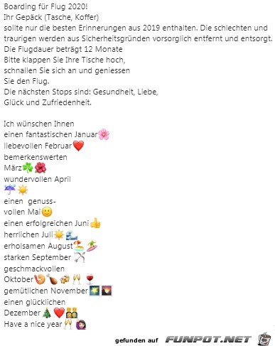 Schönes Jahr für euch Schönes Jahr für euch