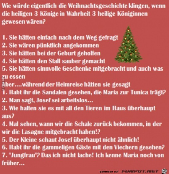 Die etwas andere Weihnachtsgeschichte