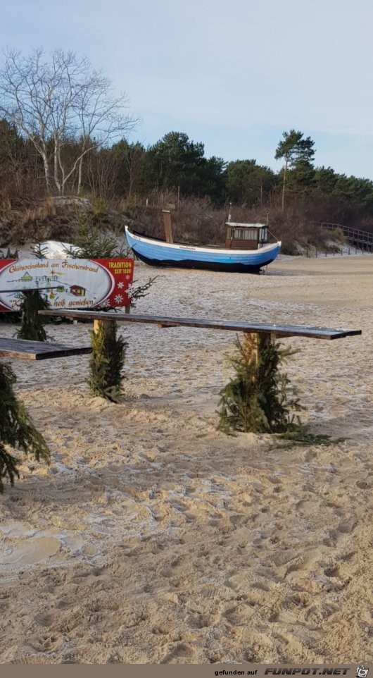 Strand auf Usedom im Winter