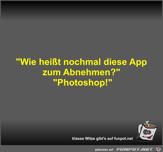 Wie heit nochmal diese App zum Abnehmen?