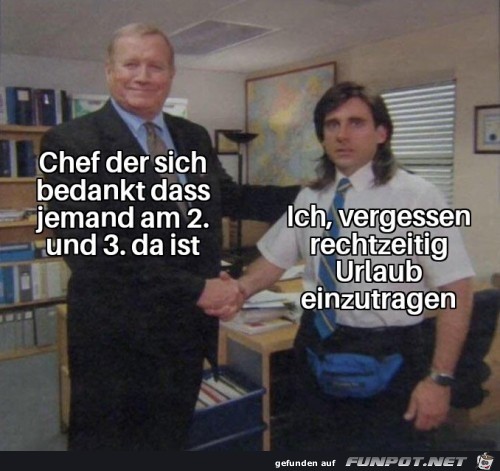 Vergessen Urlaub einzutragen Vergessen Urlaub einzutragen