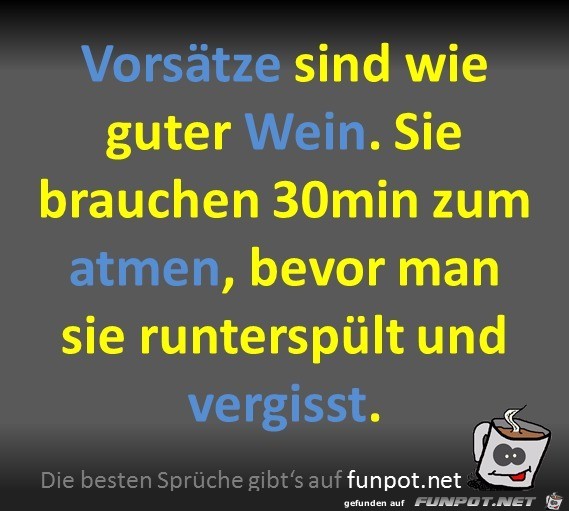 Vorsätze Vorsätze