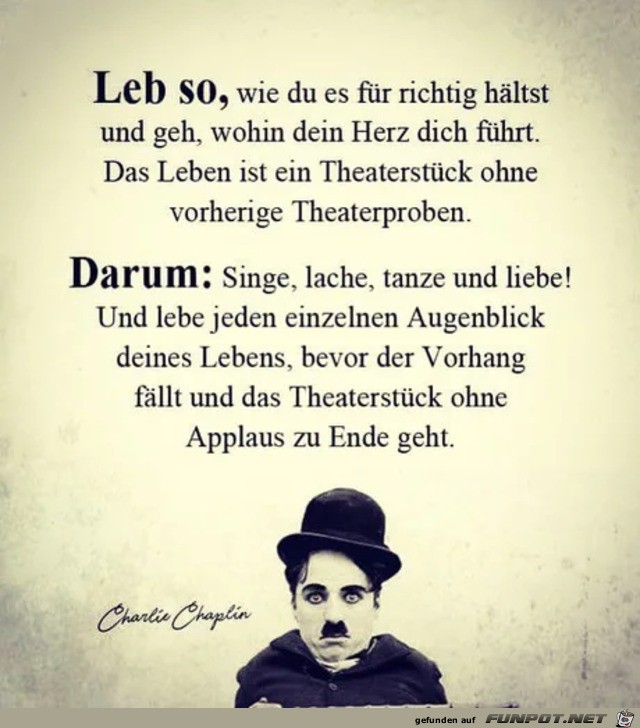 Lebe jeden Augenblick Lebe jeden Augenblick