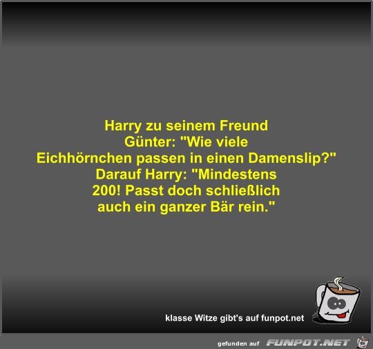 Harry zu seinem Freund Günter Harry zu seinem Freund Günter
