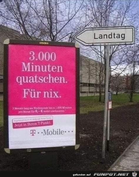 3000 Minuten quatschen