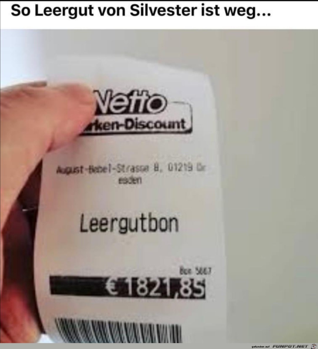 Leergut von Silvester Leergut von Silvester