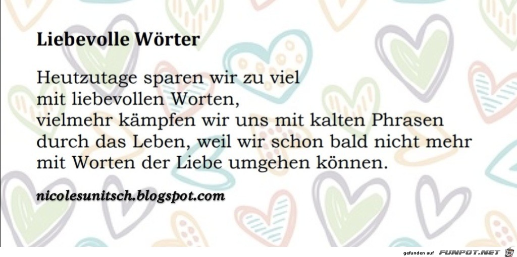 Liebevolle Wrter