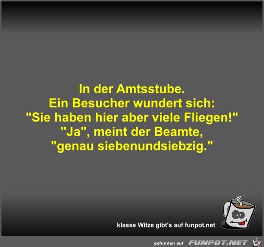 In der Amtsstube In der Amtsstube