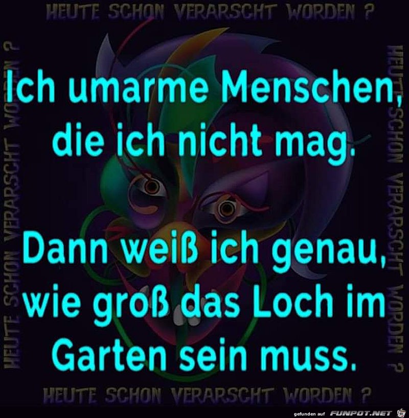 Ich umarme Menschen