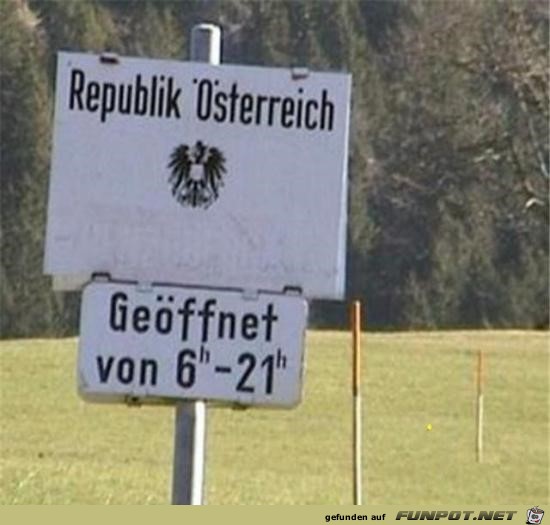Grenzschild Grenzschild