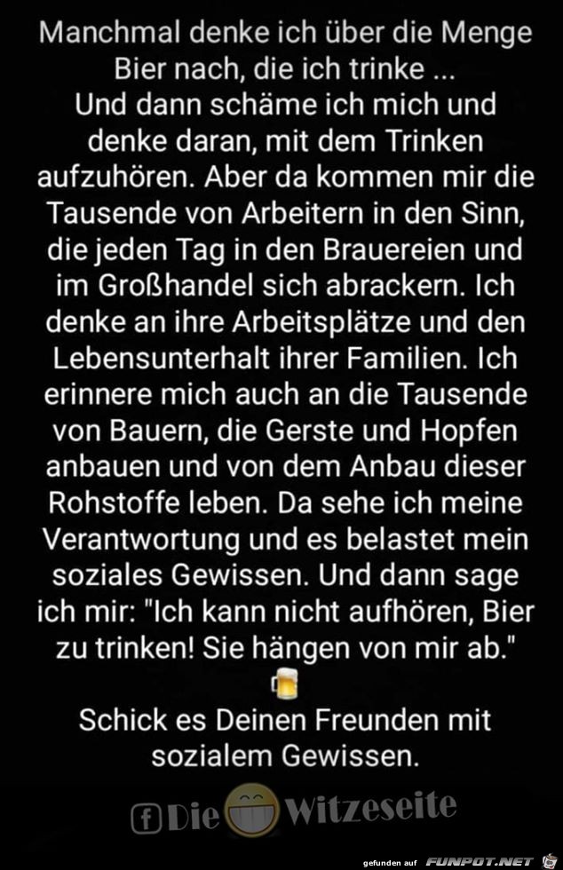 Bier trinken... Bier trinken...