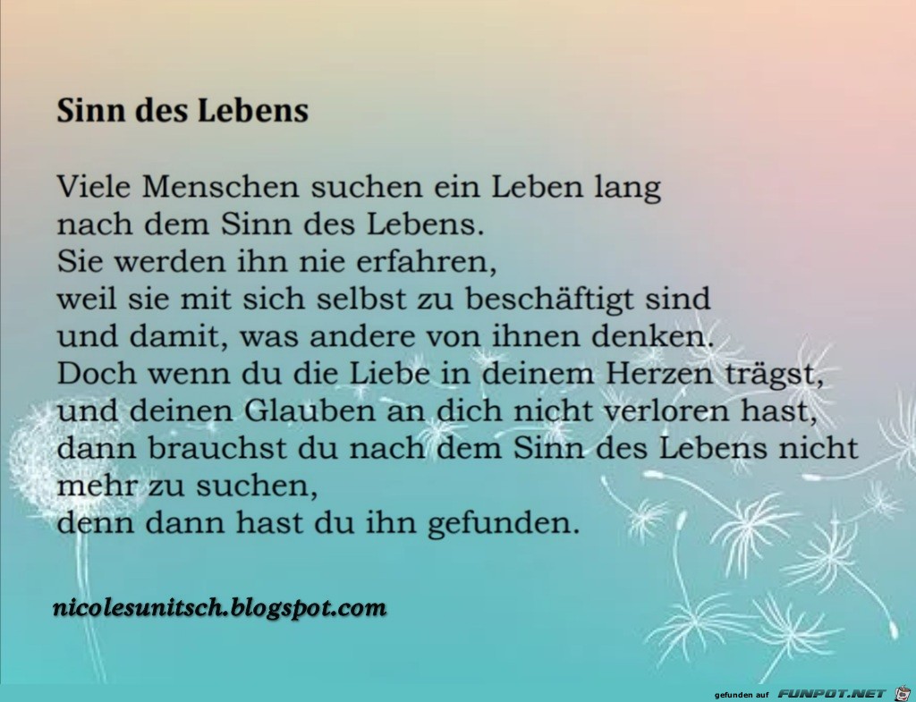 Sinn des Lebens