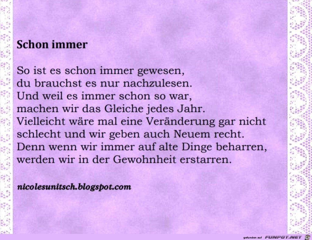 Schon immer Schon immer