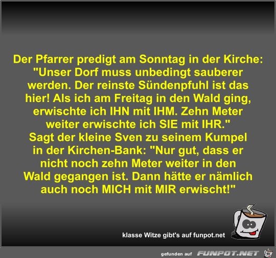 Der Pfarrer predigt am Sonntag in der Kirche Der Pfarrer predigt am Sonntag in der Kirche