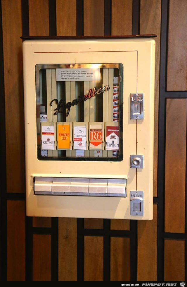Alter Zigaretten-Automat
