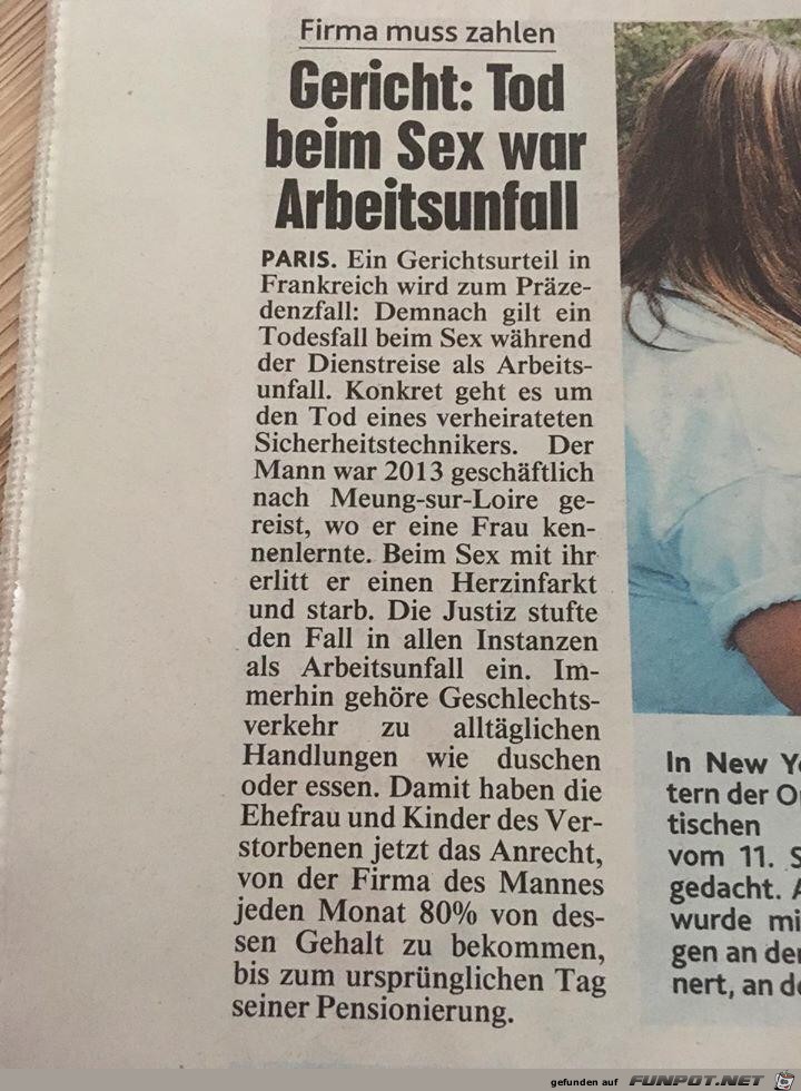 Arbeitsunfall