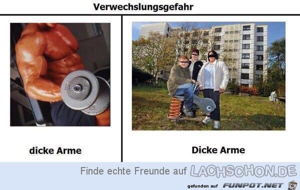 dicke Arme