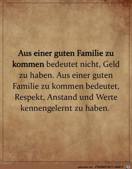 Gute Familie Gute Familie