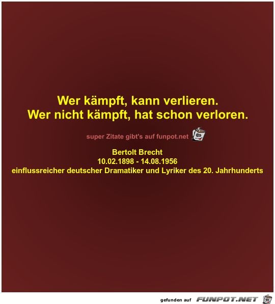 Wer kämpft, kann verlieren Wer kämpft, kann verlieren