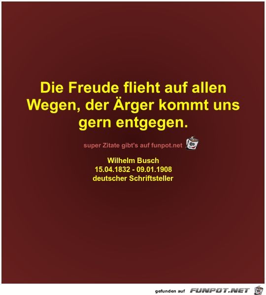 Die Freude flieht auf allen
Wegen Die Freude flieht auf allen
Wegen