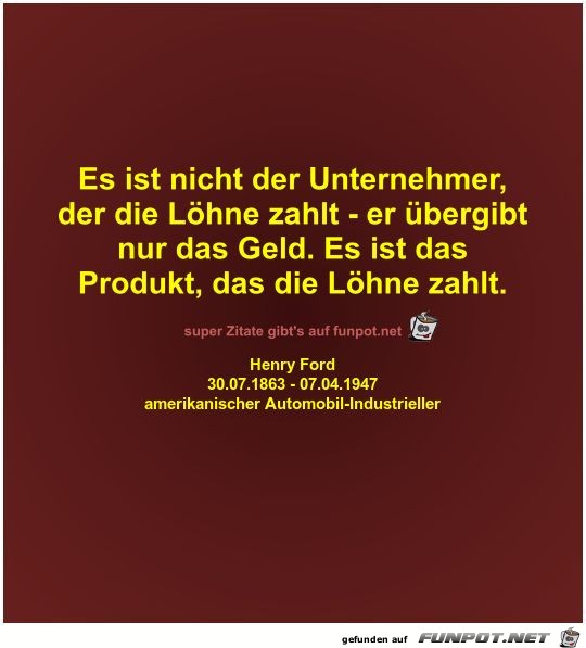 Es ist nicht der Unternehmer