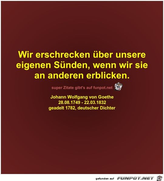 Wir erschrecken über unsere
eigenen Sünden Wir erschrecken über unsere
eigenen Sünden